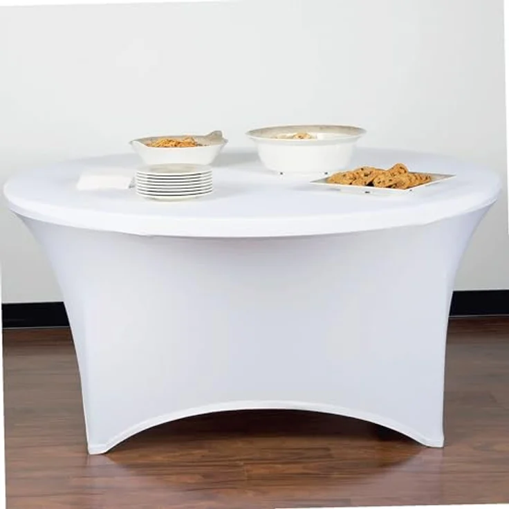 WERKA PRO Tischdecke Tisch Ø150cm Weiß – Bild 2