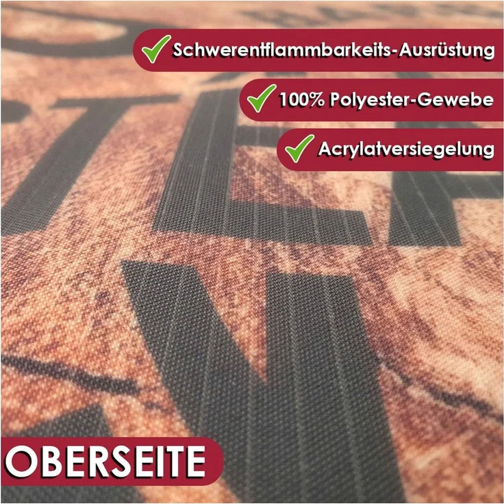 DecoHomeTextil Heimtextilmanufaktur Fußmatte Grillmatte Bodenmatte 75x120 Anti-Rutsch-Funktion – Bild 2