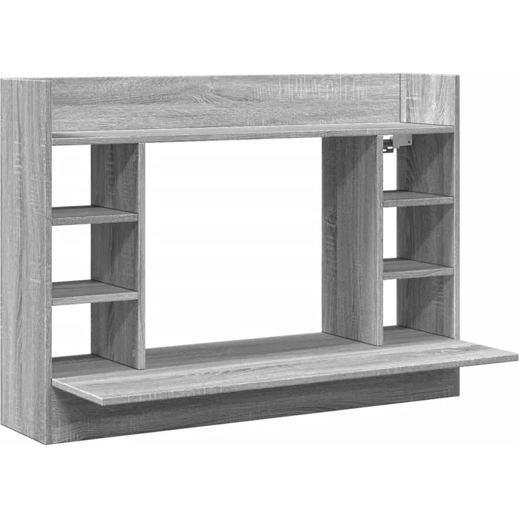vidaXL Wand-Schreibtisch Grau Sonoma 105x48x75 cm Holzwerkstoff 847973 – Bild 1