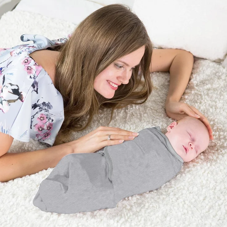 Mama Cheetah Baby Swaddle Decke mit Reißverschluss, Neugeborenes Swaddle Sack, Baby Swaddles Schlafsack 3-6 Monate, Baby Swaddle Wrap mit Easy Change Reißverschluss für Baby Junge Mädchen – Bild 9