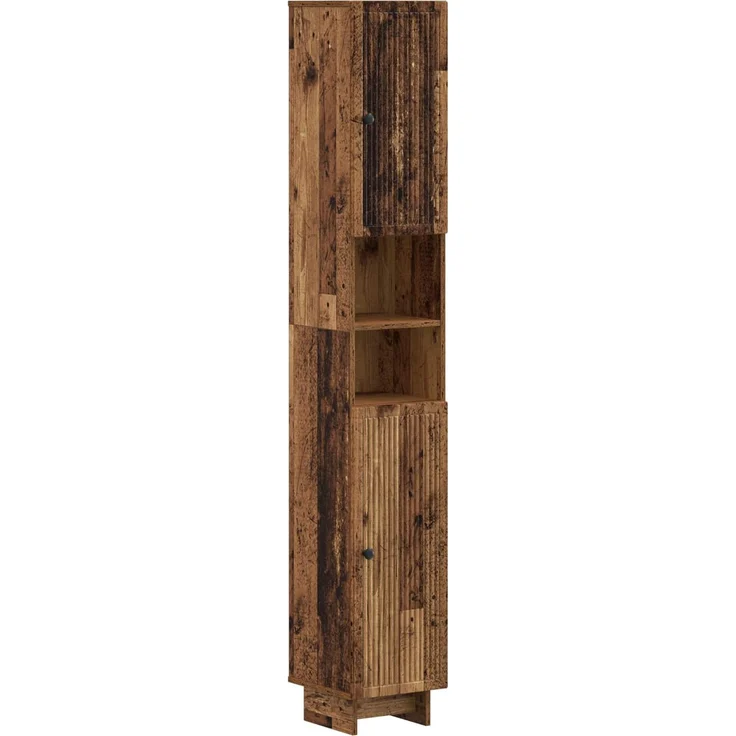 vidaXL 3-teiliges Badezimmer-Schranksystem EDE Holzwerkstoff 3417826 – Bild 2