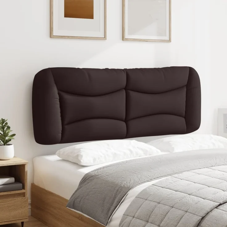 vidaXL Kopfteil-Kissen Dunkelbraun 140 cm Stoff 374579 – Bild 9