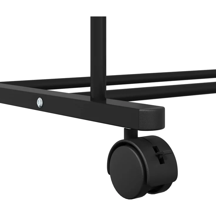 vidaXL Kleiderständer Uni Schwarz 80 x 53 x 156 cm 42021354 – Bild 9