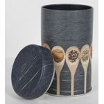 12 Stück Metall-Gewürzdose in grau Küche Haushalt Box Gefäße 7x12cm