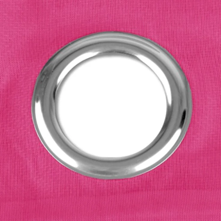 Ösen-Bistrogardine in B160cm x L45cm, transparente uni Scheibengardine Voile in vielen verschiedenen Farben erhältlich (pink - fuchsia) – Bild 3