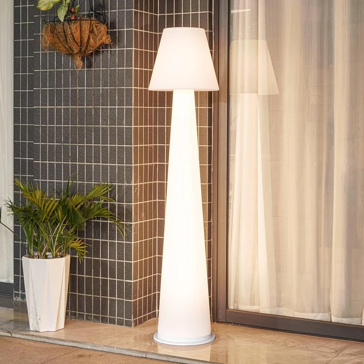 Lucande Außen-Stehlampe Gauri, Enthalten, 1 x 7 W LED, warmweiß – Bild 2