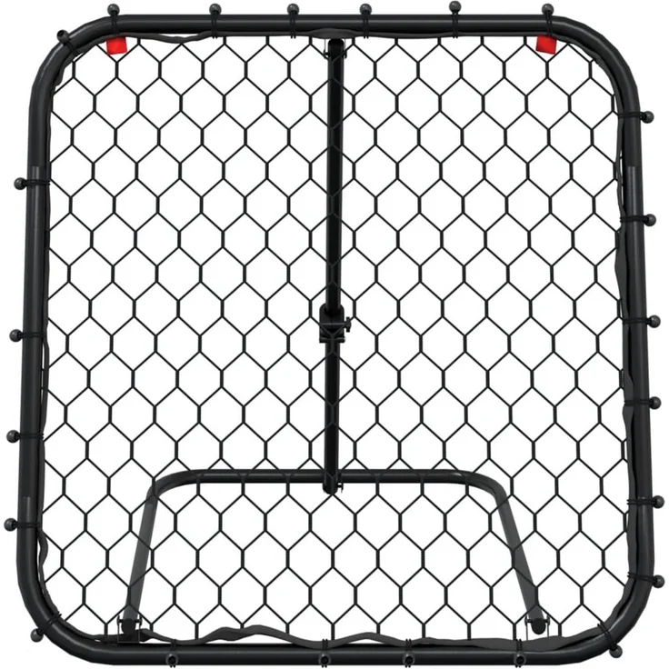 vidaXL Fußball-Rebounder Verstellbar Schwarz 84x73x60-80 cm Stahl 4007968 – Bild 3