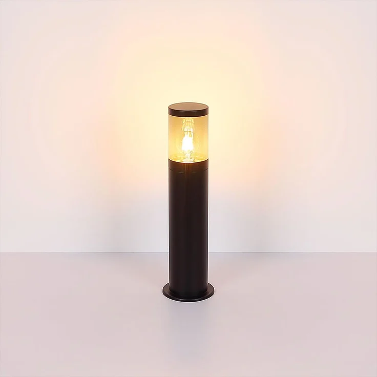 Stehleuchte, Garten, Edelstahl, IP44, rauchig, H 50cm – Bild 8