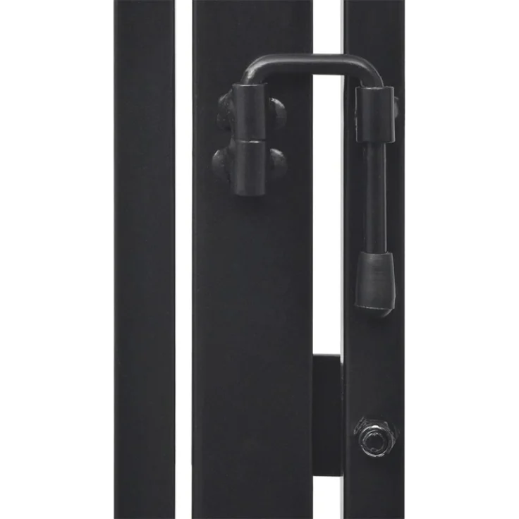 vidaXL Kaminschutzgitter für Tiere Stahl schwarz 242684 – Bild 4
