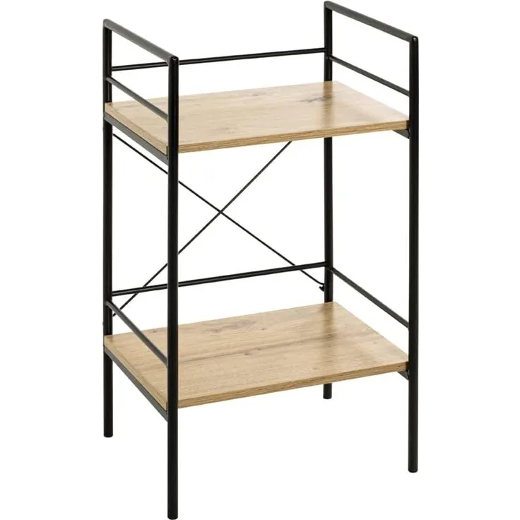 HAKU Möbel Beistelltisch - schwarz-eiche - H. 62cm x B. 34cm - HAKU-21957