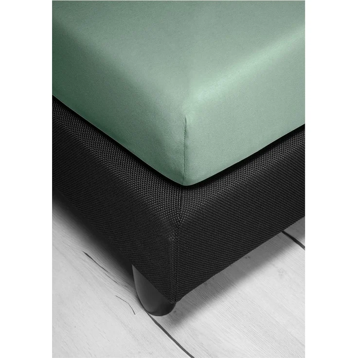 BIERBAUM Spannbettlaken Jersey, Jersey, Gummizug: rundum, (1 Stück), 95 % Baumwolle und 5 % Elasthan für optimale Weichheit und Dehnbarkeit – Bild 2