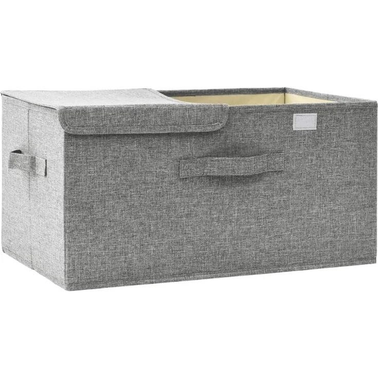 vidaXL Aufbewahrungsbox Stoff 50x30x25 cm Grau 332914 – Bild 7