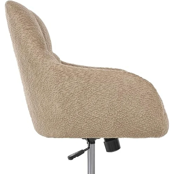 Schreibtischstuhl PALMDALE Bouclé Hellbraun – Bild 6
