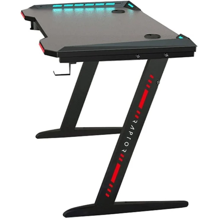 Raptor Gaming Tisch GT100 schwarz-grau – Bild 6