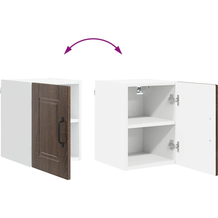 vidaXL Wandschrank PORTO Braun Eichen-Optik 30 x 31 x 40 cm 885219 – Bild 11