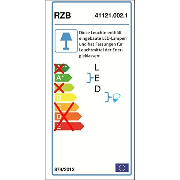 RZB Zimmermann Iso-Stableuchte ws L-DE 60W L500mm 41121.002.1 – Bild 2