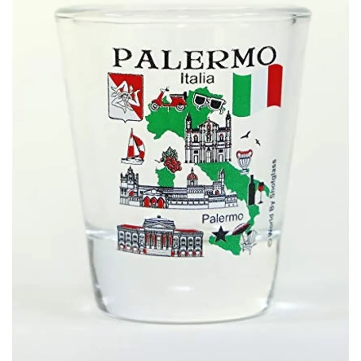 World By Shotglass Palermo Sicily Italy Great Italian Cities Collection Schnapsglas