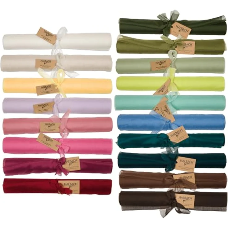 Halbach Seidenbänder Premium Chiffon Tischläufer | Breite: 28 cm Länge: 3 m | Tischläufer modern für Tischdeko Esstisch | Farbe: weiß – Bild 5