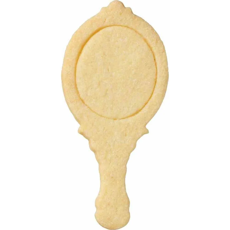 Ausstecher Spiegel 10 cm Edelstahl mit Innenprägung – Bild 2