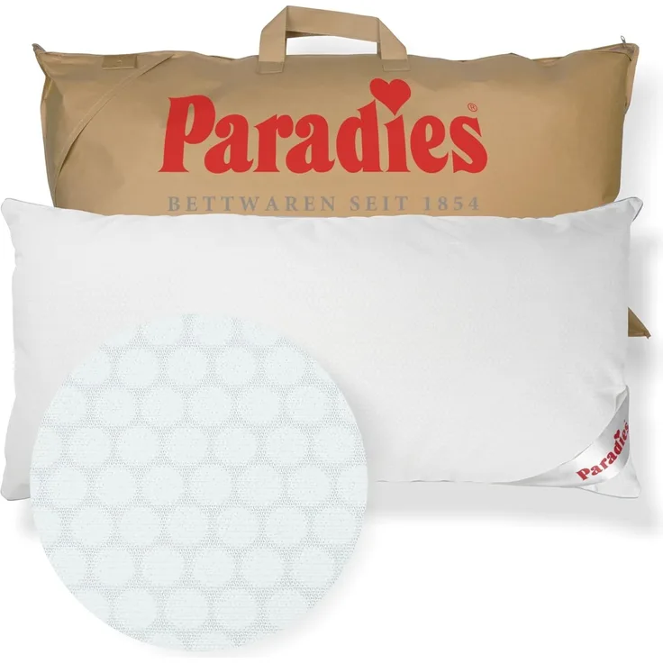 Paradies Kopfkissen Softy Cool Dream Bio, Füllung: Polyester, Bezug: 52% Polyester, 48% paraffinhaltigen Mikrokapseln, Kühlkissen, kühlend & temperaturregulierend