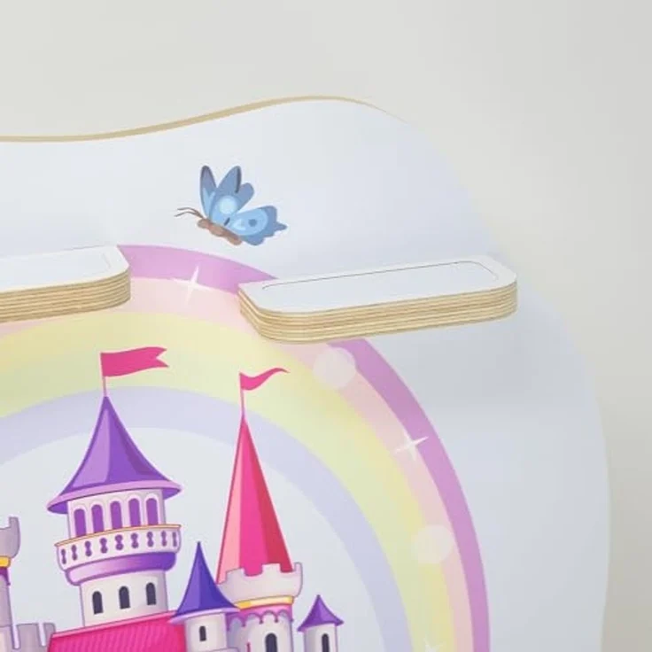 stadtecken Kinder Regal für Musikbox I Geeignet für die Toniebox und ca. 50 Tonies I Perfekte Aufbewahrung für Kinderzimmer I zum Aufstellen oder Aufhängen (Märchenschloss, Mittel) – Bild 5