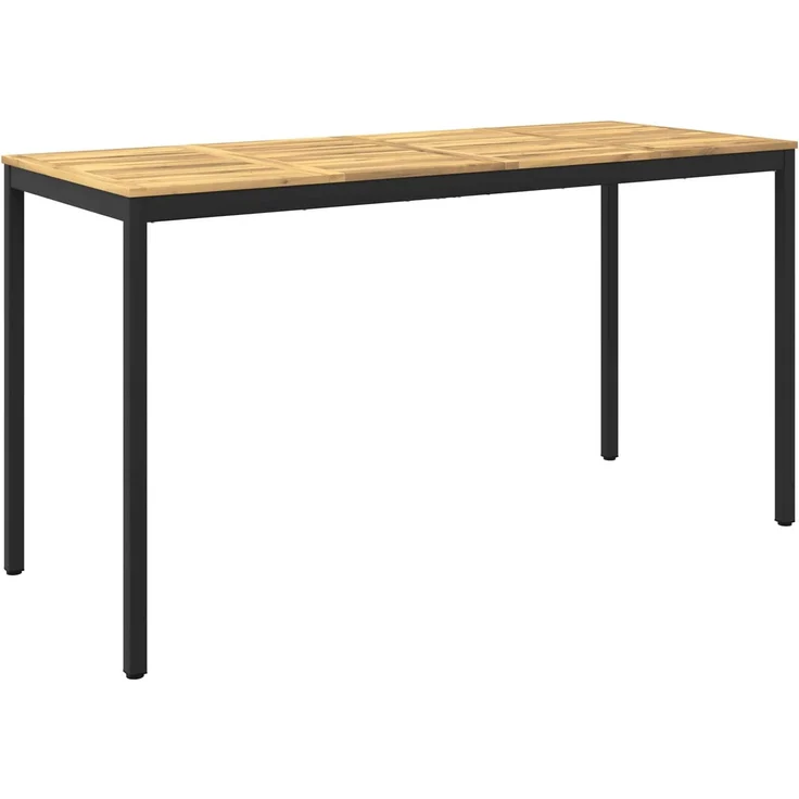 vidaXL Gartenbar-Tisch NAARDEN Weiß gewaschen und Schwarz 901790 – Bild 2