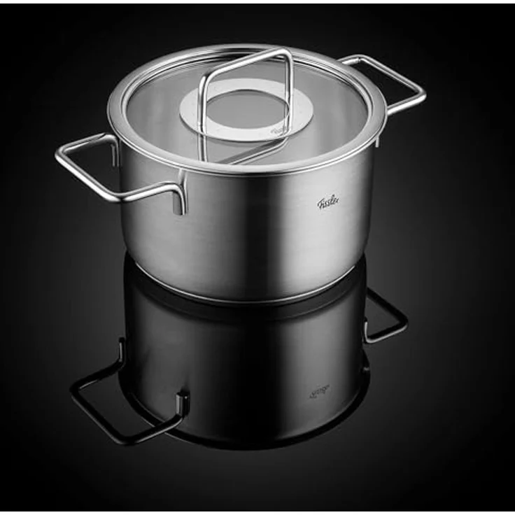 Fissler Topf-Set Fissler Pure Collection, Edelstahl 18/10 (Set, 4-tlg, Kochtopf 20/24cm, Bratentopf 20/24cm), backofengeeignet (bis 180°C),superthermic Boden, Made in Germany – Bild 4
