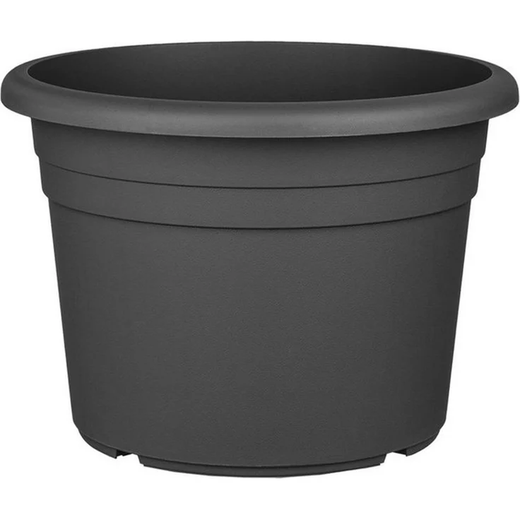 BigDean 6X Blumentopf Ø 20 cm Farbe Anthrazit Kunststoff Pflanztopf Containertopf Übertopf Pflanzkübel rund 20 x 14,5 cm – Bild 3