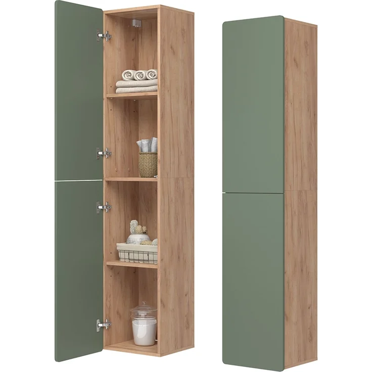 Hochschrank Izan Grün/Goldkraft Eiche 36.6 x 171.6 cm Vicco – Bild 6