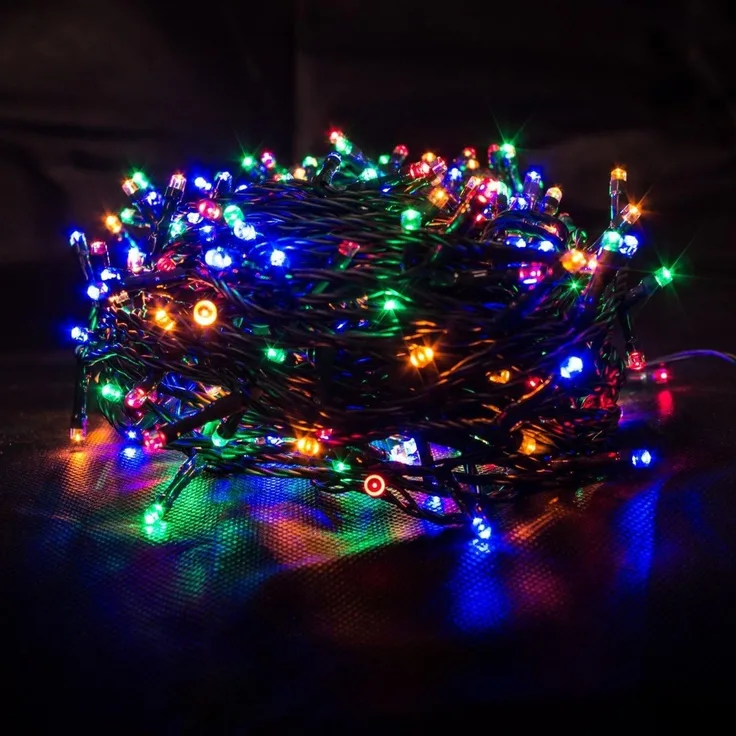 400er LED Lichterkette Außen Innen Partylicht Weihnachtslichterkette bunt
