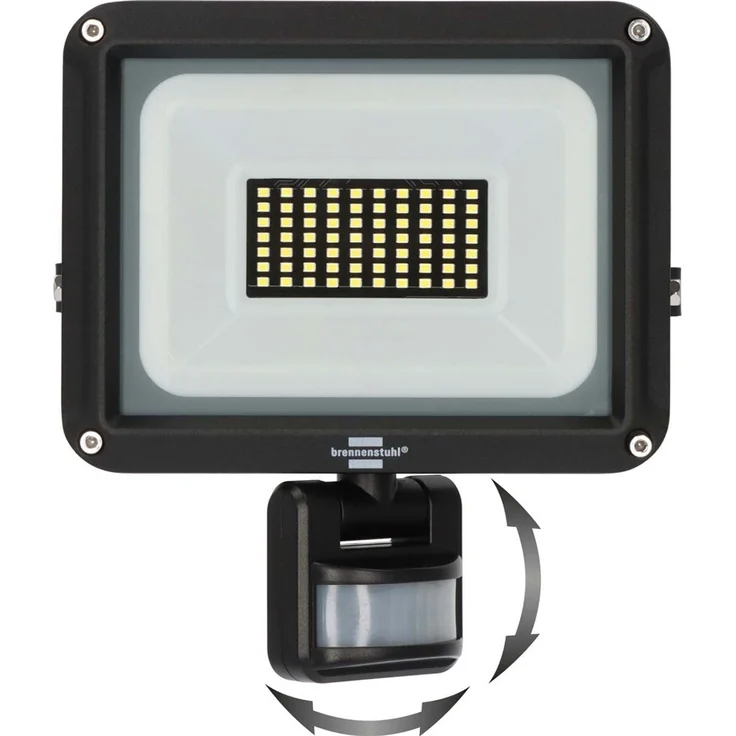 Brennenstuhl LED Strahler JARO 4060 P (LED Wandstrahler für außen IP65, 30W, 3450lm, 6500K, mit Bewegungsmelder und Dämmerungssensor) – Bild 1
