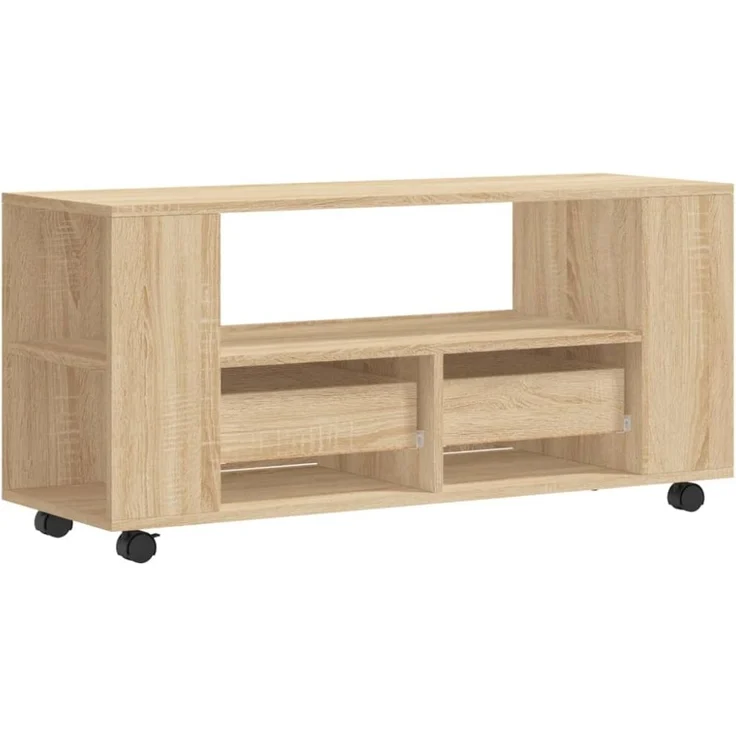 vidaXL TV-Schrank Sonoma-Eiche 102x34,5x43 cm Holzwerkstoff 833745 – Bild 6