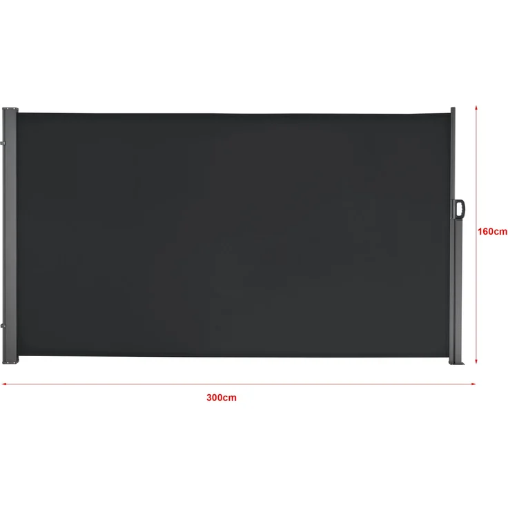 Seitenmarkise Mulhacén 160x300 cm Schwarz pro. tec – Bild 3