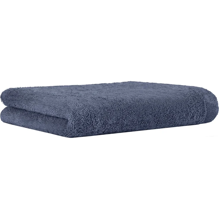 CAWÖ Handtuch - Lifestyle, Walkfrottier, Baumwolle, einfarbig Nachtblau 50x100cm – Bild 1