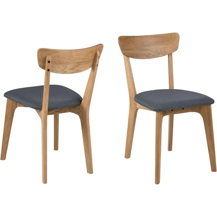 2x Esszimmerstuhl TED Dunkelgrau