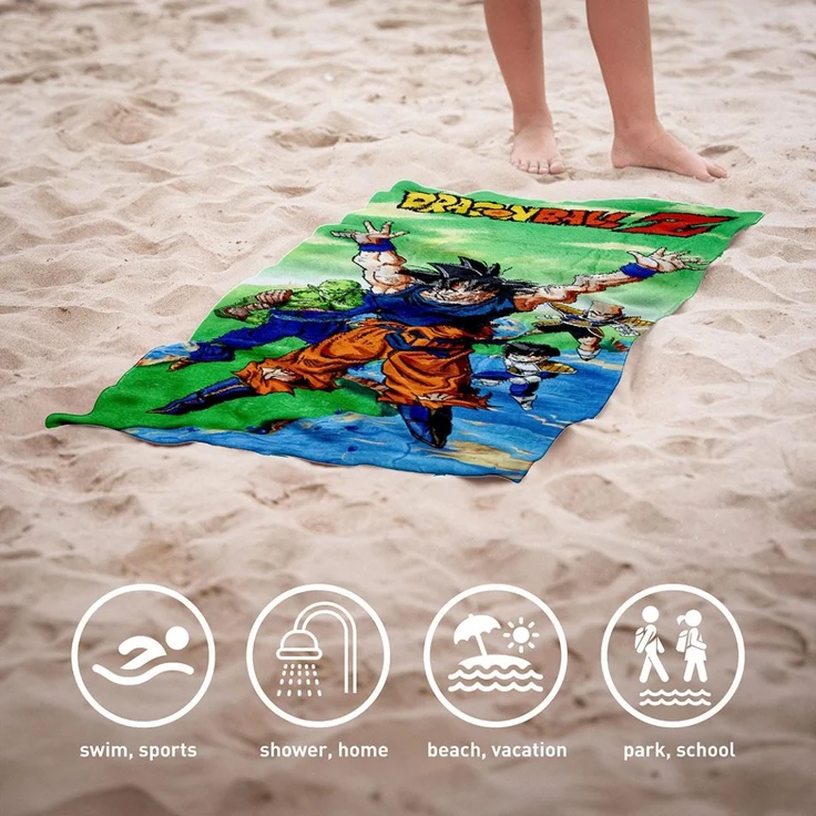 Dragon Ball Z Badehandtuch aus 100% Baumwolle Strandtuch 70x140 cm – Bild 3