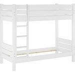 Erst-Holz Etagenbett Kiefer 80x200 cm, weiß