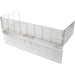 reer Herdschutzgitter mit Schalterabdeckung, zum Zusammenklappen, aus Kunststoff, transparent