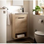 Schildmeyer Gäste Waschtisch Mads 159075, weißeiche Dekor/gestreift