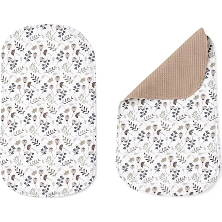 Babynest Nestchen Baby Set für Neugeborene – 5-teilig – Kuschelnest aus 100% Baumwolle & Waffelpique – Babykokon tragbar – für Babybett, Kinderbett & Kinderwagen – OEKO-TEX - Zweige und Braun – Bild 6