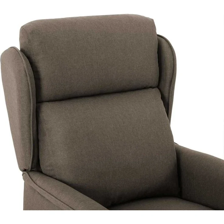 vidaXL Massagesessel mit Kissen Taupe 93,5 x 67,5 x 101,5 cm Stoff 348357 – Bild 4