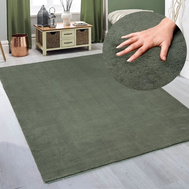 OTTO home Teppich Arabell, Kunstfellteppich, Felloptik, waschbar, rechteckig, Höhe: 16 mm, flauschig, kuschelig, Anti-Rutsch-Unterseite, Wohnzimmer, Schlafzimmer – Bild 1