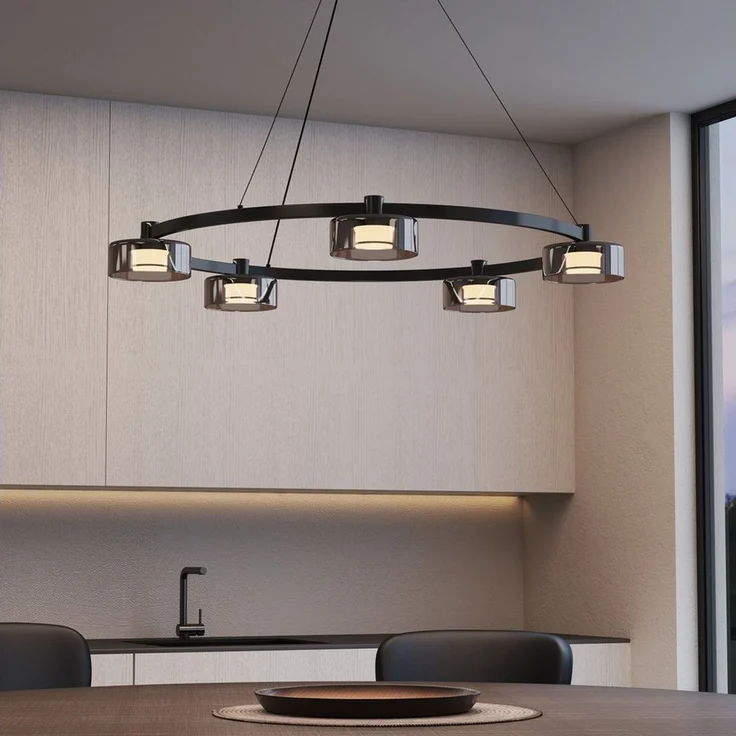 Mai & Mai LED Pendelleuchte LED Hängelampe Verstellbares Kabel Hängeleuchte Alivetta7915 – Bild 1
