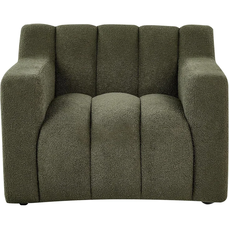 Sessel AGERUP Bouclé Dunkelgrün – Bild 5