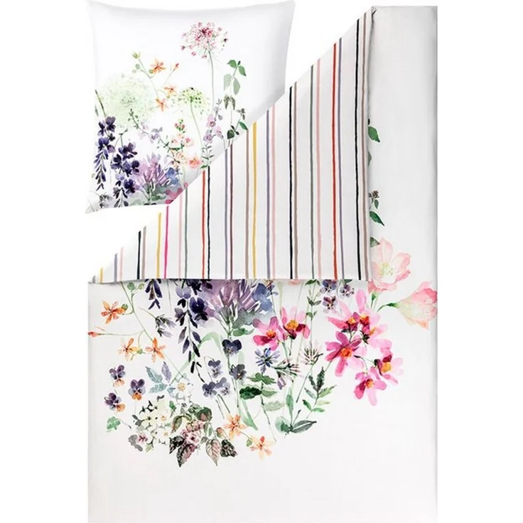 Estella Bettwäsche Willow, Mako-Satin, 2 teilig, Hochwertiger Mako-Satin aus 100% Baumwolle – Bild 2