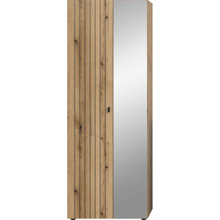 Garderobenschrank (B/H/T: 70x192x37 cm) in Evoke Oak Nachbildung – Bild 2