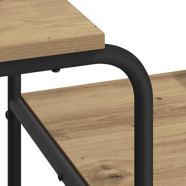 vidaXL Schreibtisch mit Stauraum Artisan-Eiche 131,5 x 50 x 75,5 cm 8008055 – Bild 6