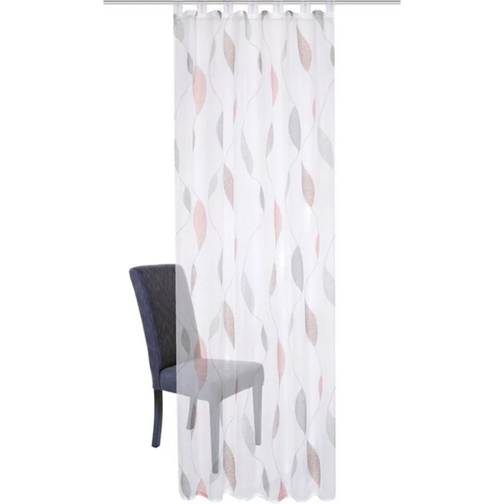 HOME WOHNIDEEN Gardine PAOLO (1 St), Schlaufen, halbtransparent, Voile, halbtransparent – Bild 4