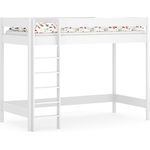 Hubi Hochbett / Doppelstockbett mit Eingang vorne und Matratze, 160 x 80 cm, Wei