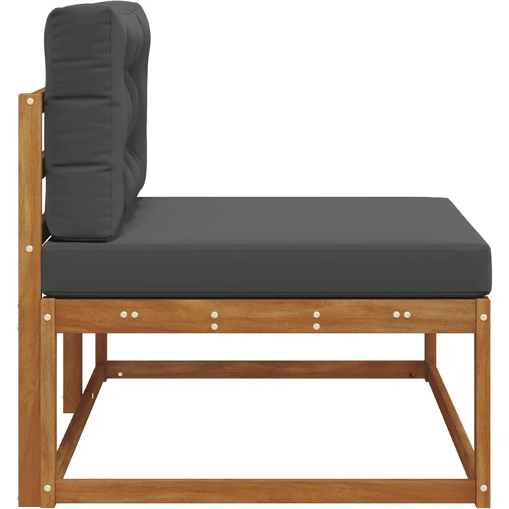 vidaXL Outdoor Endsofa Natur 115 x 83 x 73 cm Massivholz Akazie 900554 – Bild 5